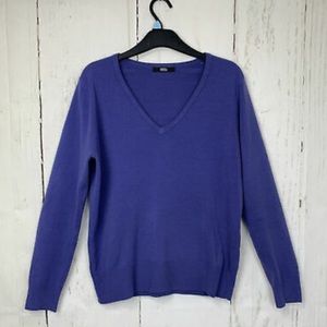 Purple-lilac v-neck sweater